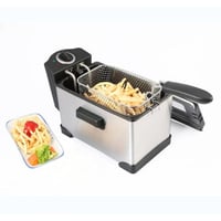 قلاية زيت كهربائية مستطيلة - 1500 واط - 3 ليتر - أ...