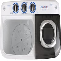 ستار واي غسالة حوضين تحميل علوي - 18 كغ - أبيض - S...