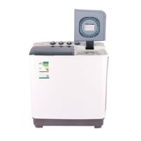 سمارت الكتريك غسالة حوضين تحميل علوي - 9 كغ - أبيض...