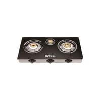 جي في سي برو موقد زجاجي 3 شعلات - أسود - GVGS-7321...