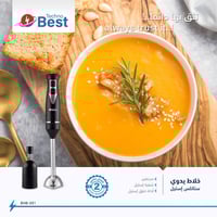 تكنو بيست خلاط يدوي ستانلس ستيل مع خفاقه - 200 واط...
