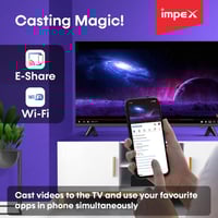 امبيكس شاشة فيستا سمارت 75 بوصة 4K أسود DVBT2/S2 W...