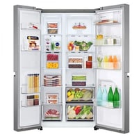 ال جي ثلاجة دولابي - 22.8 قدم - فضي - LS25CBBSIV