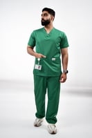 سكراب رجالي أخضر - Green men's scrub