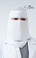 نقاب أبيض طويل /وسط/ قصير - white niqab
