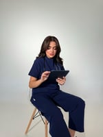 سكراب نسائي كحلي - Navy blue women's scrub