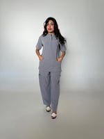 سكراب نسائي رمادي - Grey women's scrub