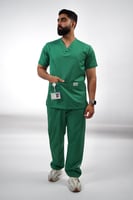 سكراب رجالي أخضر - Green men's scrub