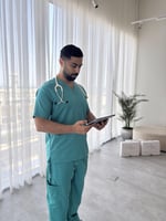 سكراب رجالي تركوازي - Turquoise men's scrubs