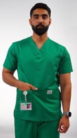 سكراب رجالي أخضر - Green men's scrub