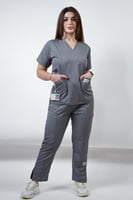 سكراب نسائي رمادي - Grey women's scrub