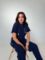 سكراب نسائي كحلي - Navy blue women's scrub