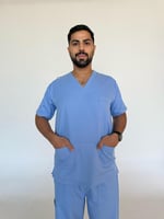 سكراب رجالي سماوي - Sky blue men's scrub