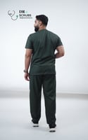 سكراب رجالي زيتي - olive green scrubs men