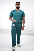سكراب رجالي تركوازي - Turquoise men's scrubs