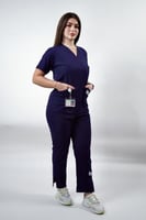 سكراب نسائي كحلي - Navy blue women's scrub