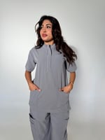 سكراب نسائي رمادي - Grey women's scrub