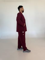 جاكيت رجالي عنابي - Men's burgundy jacket