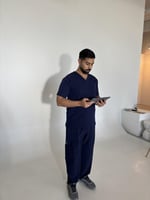 سكراب رجالي كحلي - Navy men's scrubs
