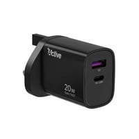 راس شاحن جداري تقنية القان السريع 20 واط منفذين يو...