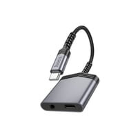 محول 2 في 1 USB-C إلى USB-C + 3.5MM أنثى