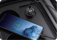 شاحن سيارة EONE ثنائي المنافذ 60 واط – شحن سريع PD