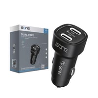 شاحن سيارة EONE ثنائي المنافذ 60 واط – شحن سريع PD