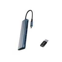 موزع تايب سي ايفون وجلاكسي 6 في 1 مع فلاش USB هدية...