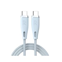 كيبل شحن سريع راف باور بقوة 60 واط تايب سي الى تاي...