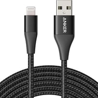 كيبل سلك شاحن من انكر USB / ايفون اسود