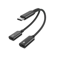 موزع مدخل شاحن وسماعة تايب سي