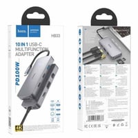 محول هوكو HB33 10 في 1 نوع-C متعددة الوظائف