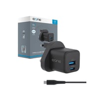 شاحن جداري بقوة 20 واط منفذ تايب سي و USB + كيبل ل...