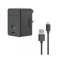 شاحن Dual Port Ultra-Quick PD Charger 36W مع كابل...