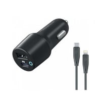 شاحن سيارة باورولوجي بقوة 47 واط بمخرج مزدوج - أسو...