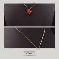 سلسال فضة مصنوع يدويا من الفضة عيار 925 المطلي بال...