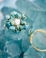 خاتم مصنوع يدويا من الفضة عيار 925 مطلي بالذهب عيا...