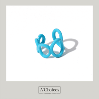 مجموعة مكونة من ثلاثة خواتم قابلة للتعديل بأشكال م...