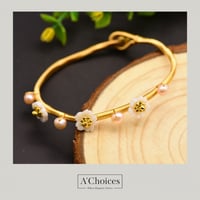 اسوارة مصنوع يدوياً من النحاس المطلي بالذهب عيار 1...