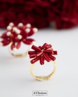 خاتم مصنوع يدويا من الفضة عيار 925 مطلي بالذهب عيا...