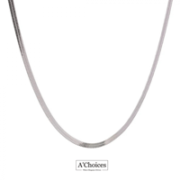 سلسال فضي مصنوع من الستانلس ستيل المطلي بالفضة ضد...