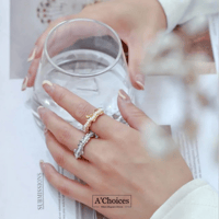 خاتم لؤلؤ الزراعي باللون الفضي