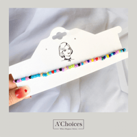 سلسال خرز ملون بعدة خيارات