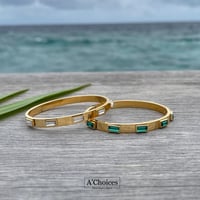 اسورة مصنوع من الستانلس ستيل المطلي بالذهب عيار 18...