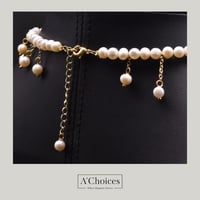 تشوكر لولو مصنوع يدوياً من النحاس المطلي بالذهب عي...