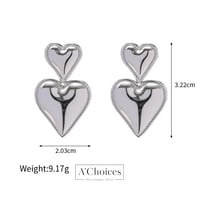 أقراط على شكل قلبين