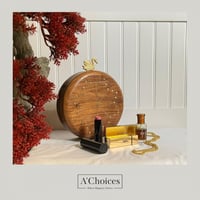 حقيبة يد نسائية هندية مصنوعة يدوياً من الخشب مع سل...