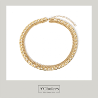 سلسال بطبقتين يمكن التحكم بالطول متوفر بلونين الذه...