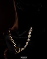 سلسال تشوكر نصف سلسلة ونصف لولو بالامكان الارتداء...