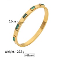 اسورة مصنوع من الستانلس ستيل المطلي بالذهب عيار 18...